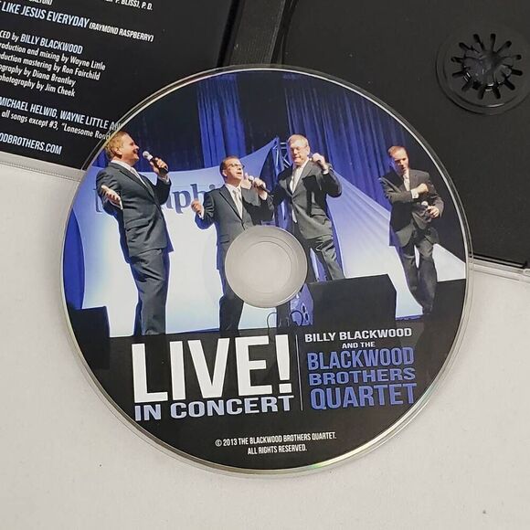 BILLY BLACKWOOD AND THE BLACKWOOD BROTHERS QUARTET: LIVE! IN CONCERT [CD] - Picture 3 of 5
